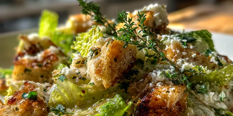 Caesar Salad on plate