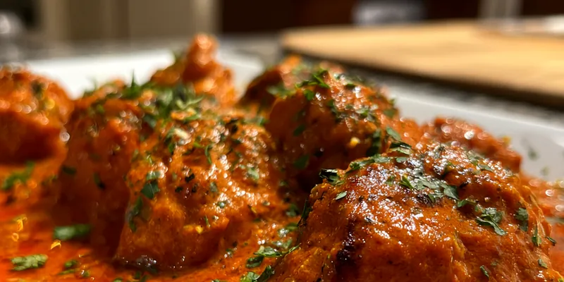 Chicken Tikka Masala on plate