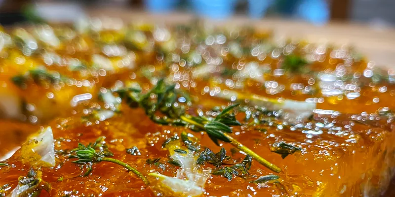 Delicious Citrus Honey Bliss on plate