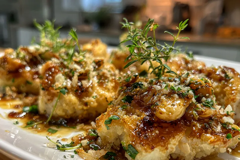 Fresh ingredients for Golden Garlic Chicken