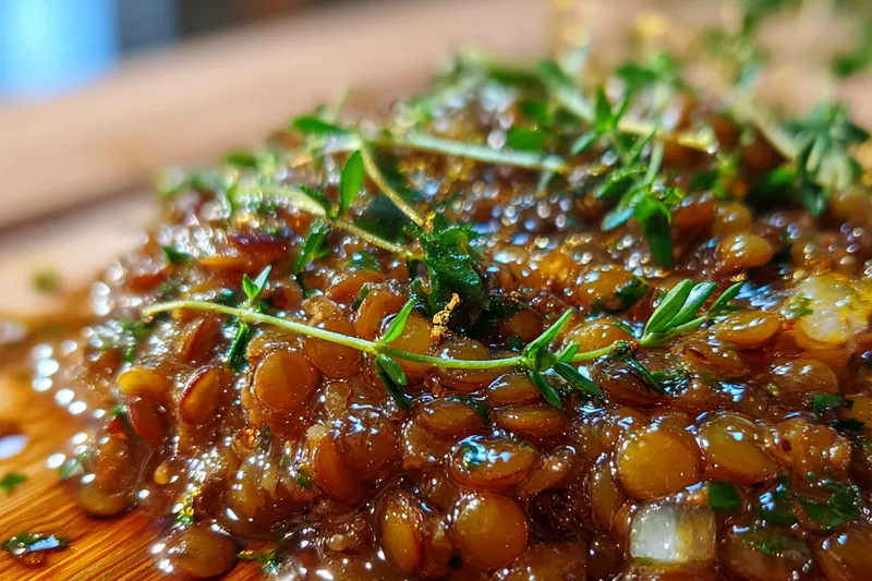 Fresh ingredients for Lentil Salad