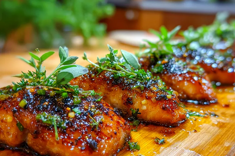 Cooking Spicy Honey Glazed Salmon