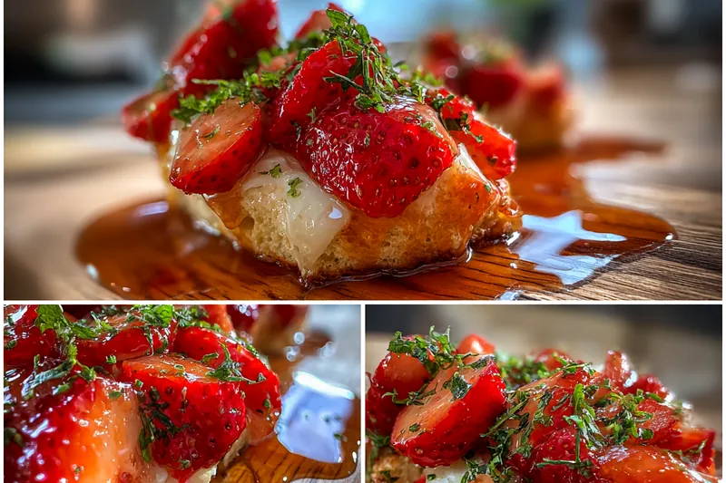 Fresh ingredients for Strawberry Shortcake